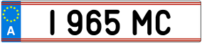 Trailer License Plate